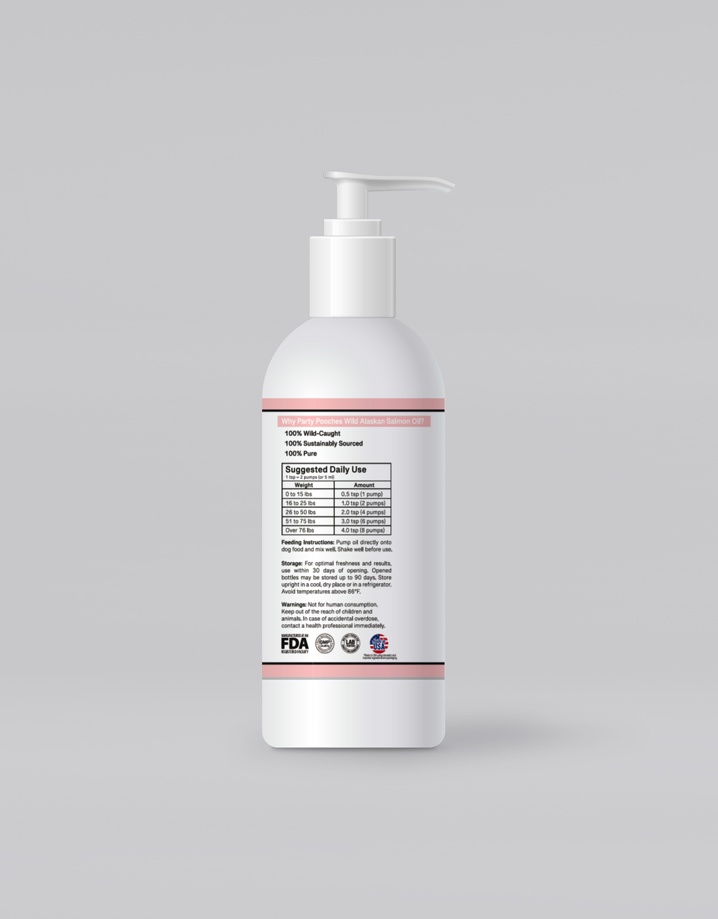 Party Pooches: Wild Alaskan Salmon Oil (8 oz)